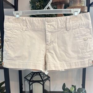 American Eagle Outfitters Light Beige Denim Jean Shorts